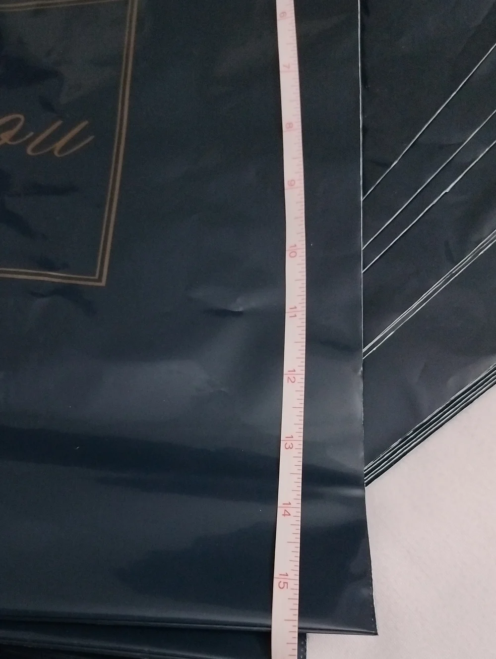 Thank You Boutique PVC Shopping Bags Party Guests Blue Gold, Bulk 40 Pcs *AS IS*